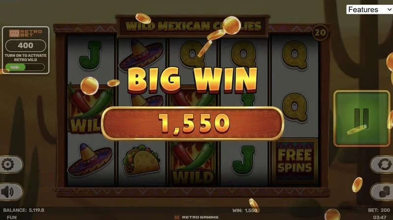 Wild Mexican Chillies - Gros gain en Free Spins